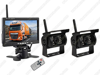 MasterPark 607-W-2 - беспроводная камера заднего вида с двумя камерами и монитором 7 дюймов для грузовых машин
